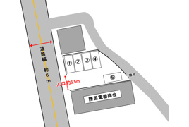 佐野1丁目駐車場の区画図