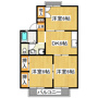 サンパーク花咲B棟の間取り