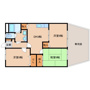 生駒市壱分町のハイツの間取り