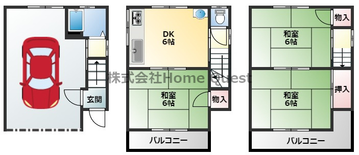 間取り：227101494975