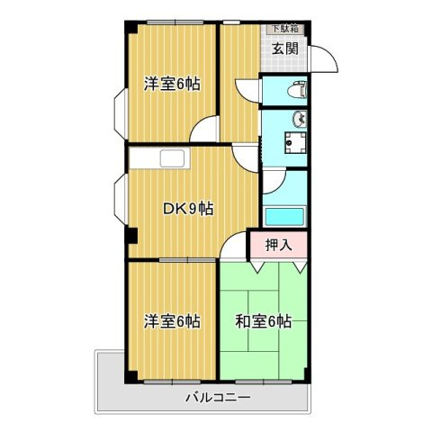 【グランパレの間取り】