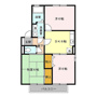 行田市富士見町のアパートの間取り