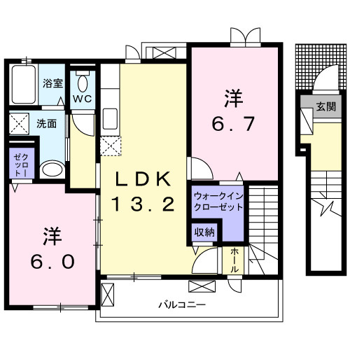 オリーブハウスの間取り