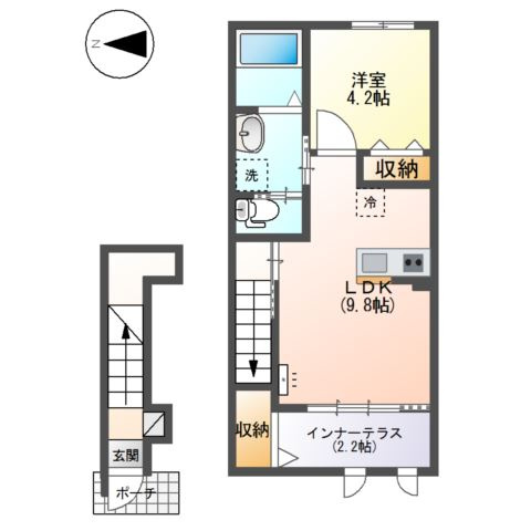 （仮称）南紀寺町一丁目新築アパートのイメージ