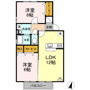 アスクール　B棟の間取り