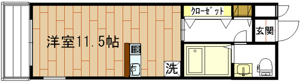 珠光ビル四条大宮Ⅱの間取り