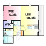 クレールAの間取り