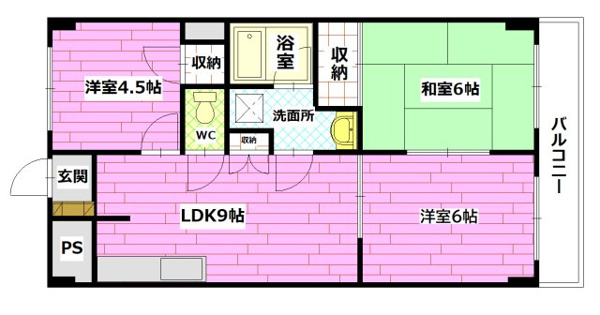 【レジデンスウエキの間取り】