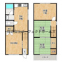 招提大谷3丁目戸建　賃貸の間取り