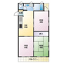 山中荘　Aの間取り
