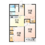 ムツミハイツＢの間取り