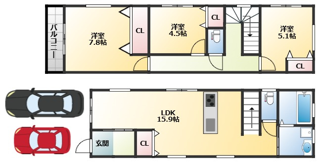 間取り：227102911300