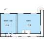 さつきビル　1号室の間取り