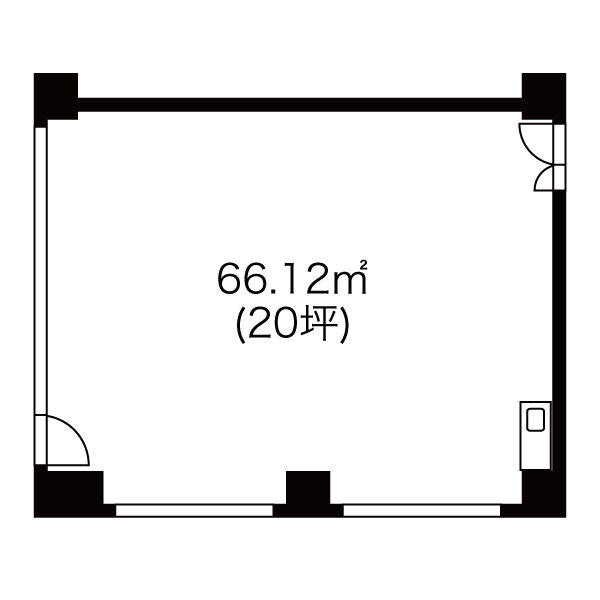 【第11KTビル5F-Aの間取り】