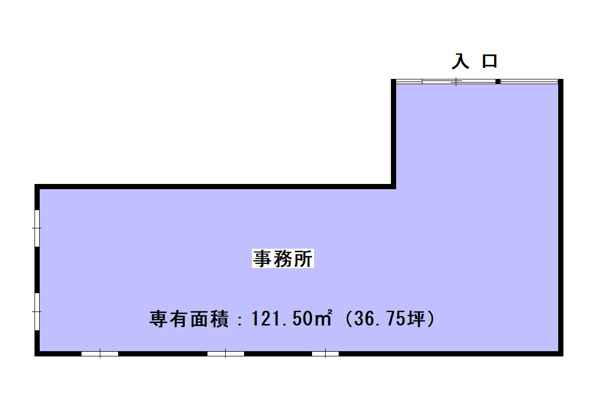 【高山市花里町の店舗一部の間取り】