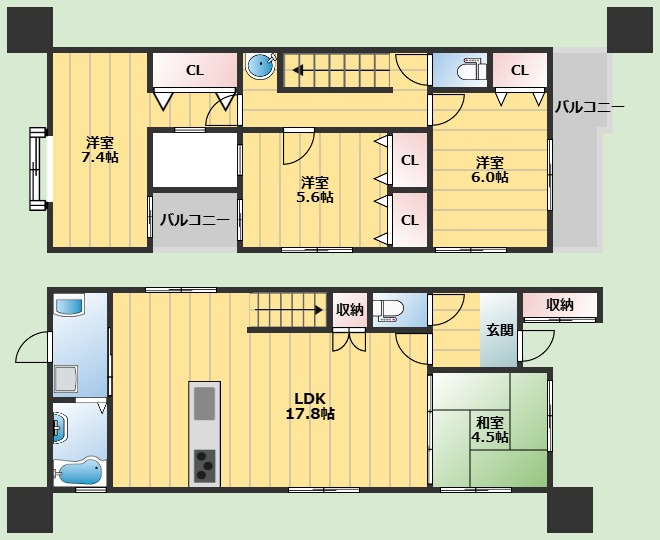 間取り：227100714893