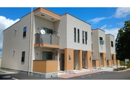 本宮市青田のアパートの外観