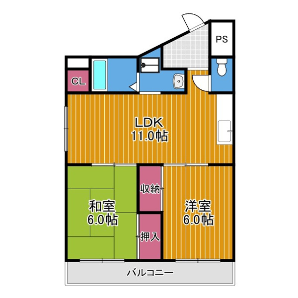 滝谷ユタカハイツの間取り