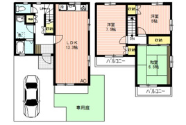ブリージングタウン百草園の間取り