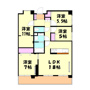 皐月マンション冷泉公園の間取り