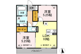 カルフール前沢の間取り