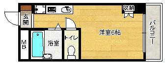 エムロード蒲生の間取り