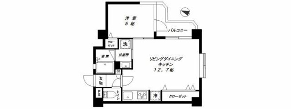 トーカンマンション深沢の間取り