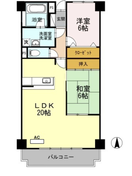 【リシェス城崎の間取り】