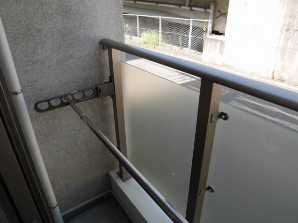 リバティハイツ竹下のバルコニー