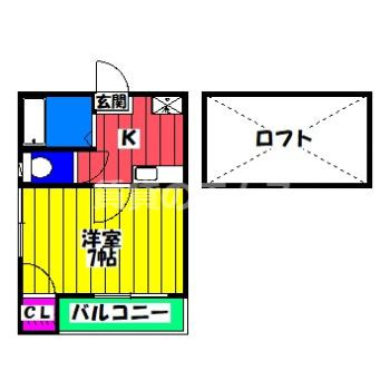 リバティハイツ竹下の間取り