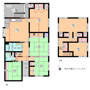 鶴岡市本町の戸建ての間取り