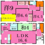 Ｋｏｌｅｔ運河 コレットウンガ の間取り