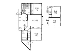 厚岸町奔渡２丁目戸建の間取り