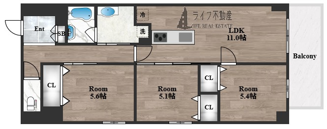 間取り：227103090404