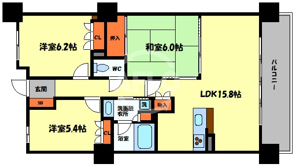 間取り：227104155660