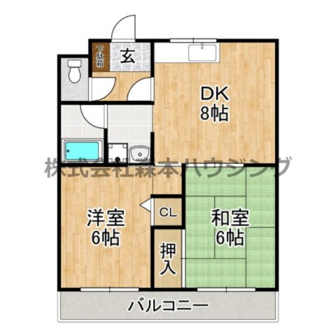 グリーンゲイブルスの間取り