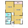 周南市住崎町のアパートの間取り