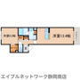 静岡市駿河区稲川のマンションの間取り