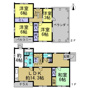 常滑市萱苅口貸家の間取り