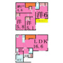 Kolet柏逆井 コレットカシワサカサイ の間取り