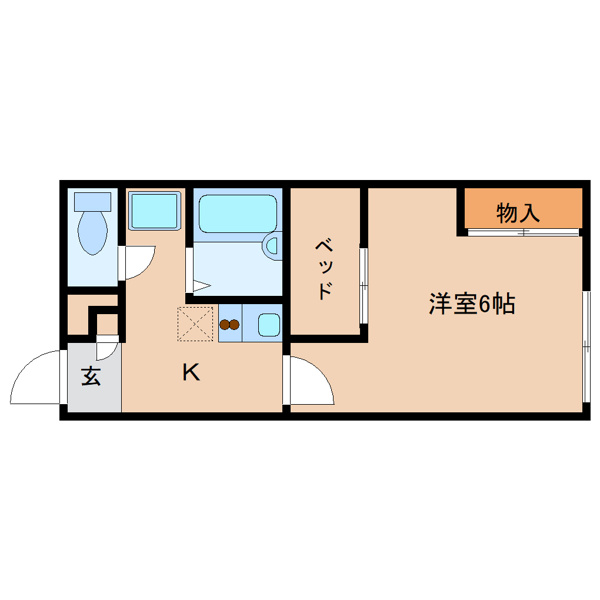 奈良市学園中のマンションの間取り