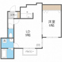 札幌市西区琴似四条のマンションの間取り