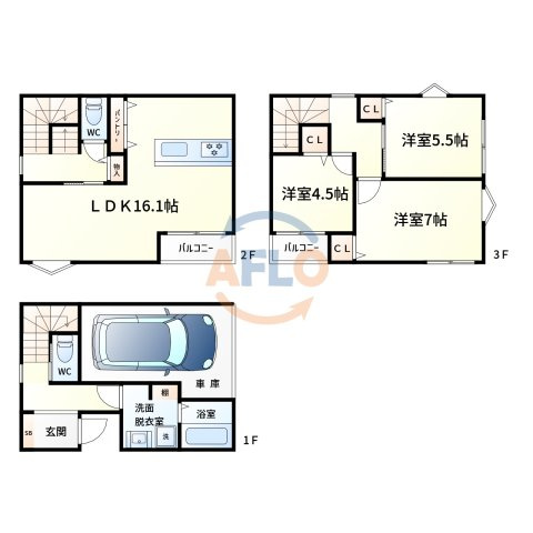 間取り：227095300787