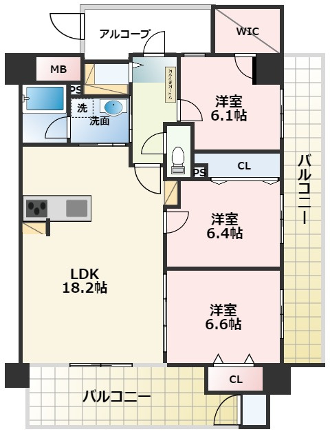 ニューガイア西熊本駅前のイメージ