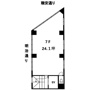 新宿区新宿の事務所の間取り