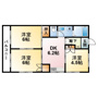 茂原市三ケ谷のアパートの間取り