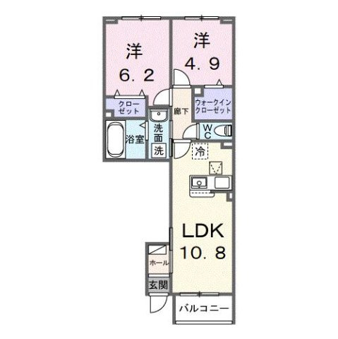【ベル ソーレ メゾンの間取り】