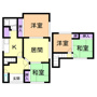 登別市片倉町3丁目6-4戸建の間取り