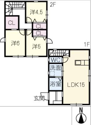 池田町貸家　Ｃ棟のイメージ