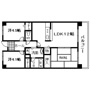 泉北郡忠岡町馬瀬のマンションの間取り